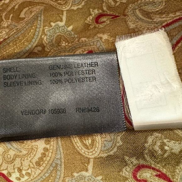 Vintage Brown Wilsons Leather 100% Leather Women's Fitted Maxima 1990s Y2K 1970s - Picture 15 of 16